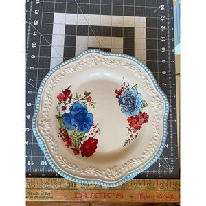 New Six Piece Pioneer Woman Classic Charm 8.75" Stoneware Salad Plates